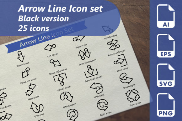 Arrow Line Graphics for Crafters