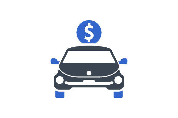Auto Loan Icon: A Graphic Asset for Modern Branding