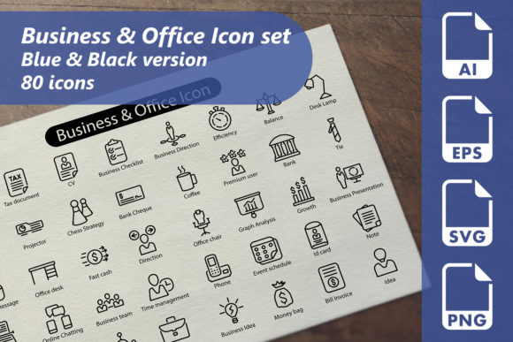 Business Office Line Graphics