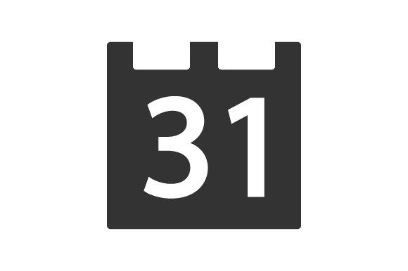 Calendar Date Icon