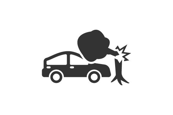 Car Accident Icon Graphics for Digital Sellers