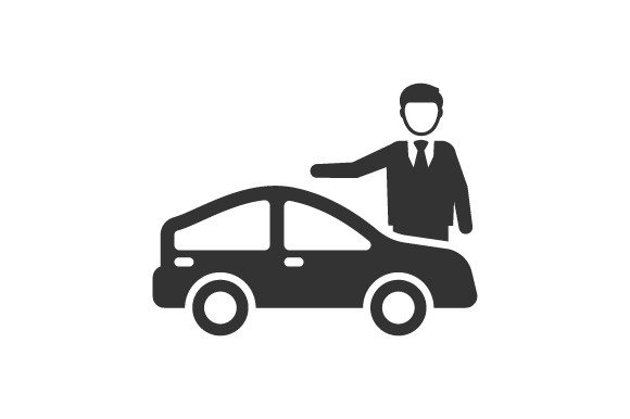 Car Insurance Agent Icon Graphics for Branding