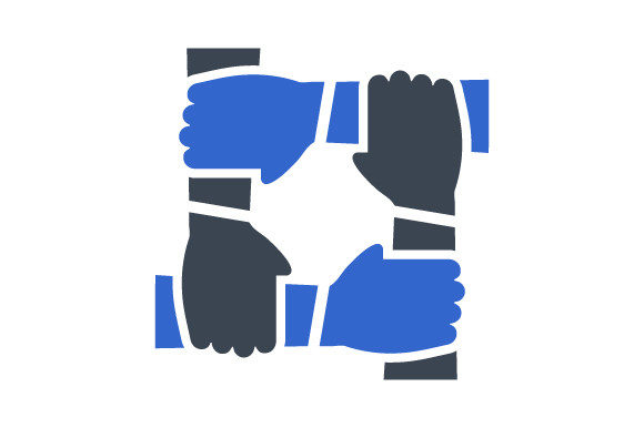 Cooperation Hands Graphics for Modern Branding