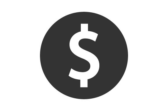 Dollar Coin Icon Graphics