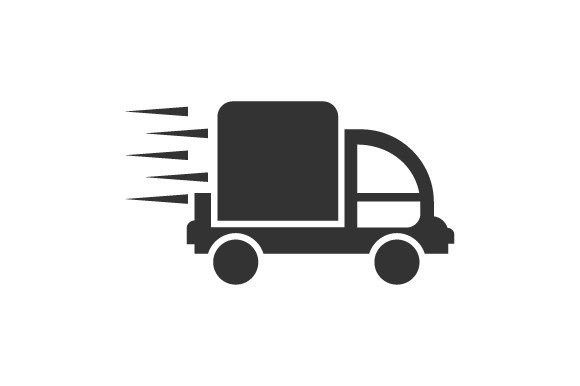 Fast Delivery Icon Enhances Visual Communication