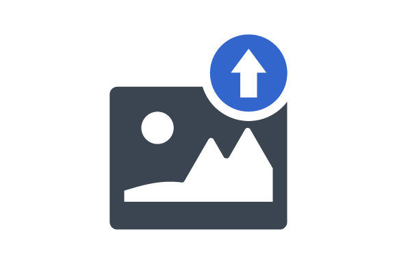 Image Upload Icon: A Modern Graphic Design Asset for Content Publishers