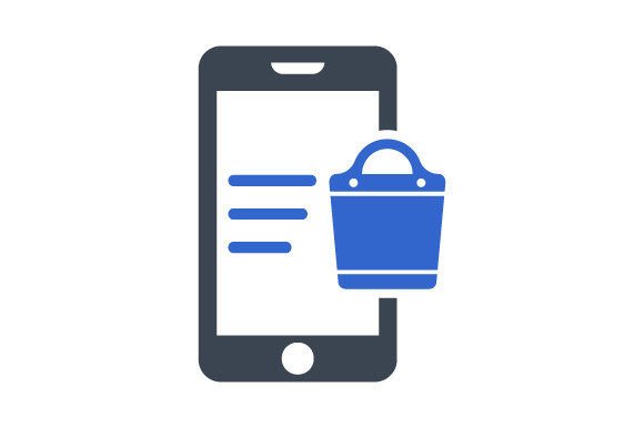 Mobile Shopping Apps Icon