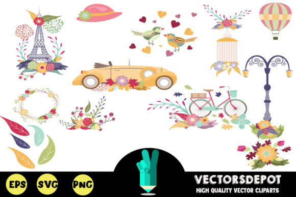 Paris Love for Autumn Graphics