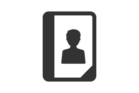 Phone Book Icon for Embroidery