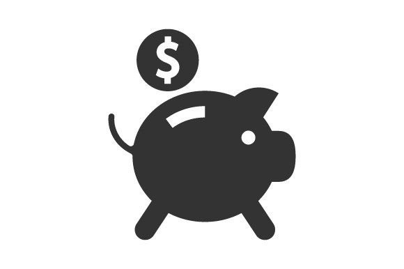 Piggy Bank Icon Graphics for Digital Sellers