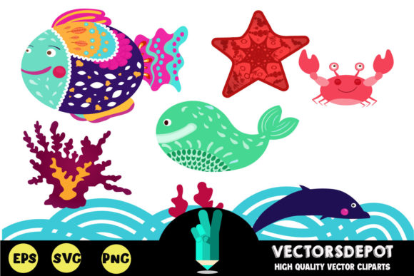 Sea Wonders Graphics for Local Branding
