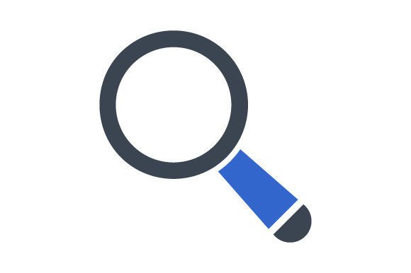 Search Magnifying Glass Icon for Graphics and Branding