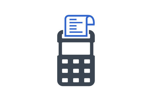 Tax Calculator Icon Graphic Design Asset