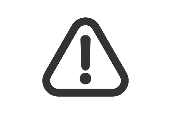 Warning Sign Icon Graphics for Crafters