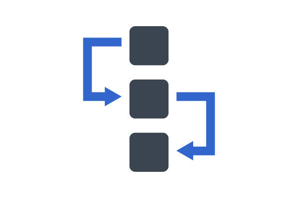 Work Flow Chart Icon: A Versatile Graphic for Digital Sellers