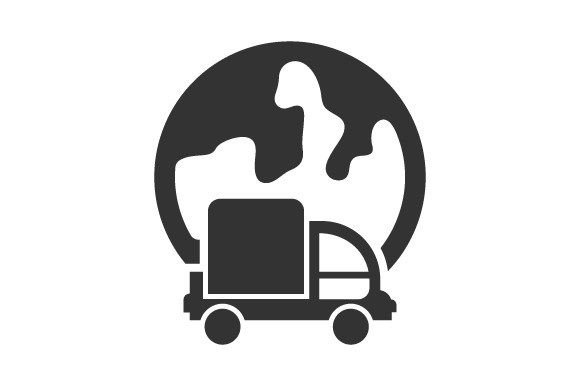 Worldwide Delivery Icon Graphics