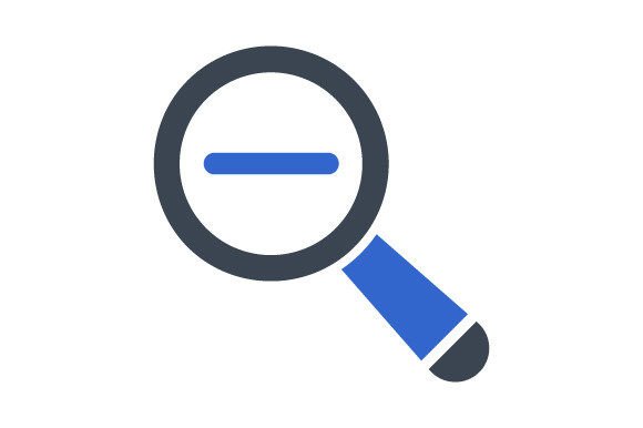 Zoom Out Icon: A Modern Graphic Design Asset for Content Publishers